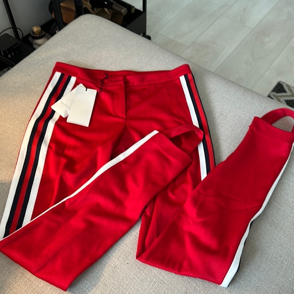Women's Sylvie Red Legging Stirrup With BRB Web Stripe Pant (Small) - Picture 1 of 3
